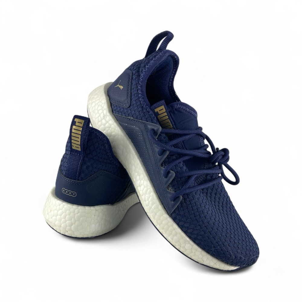Puma Navy Blue Sneakers with White Sole